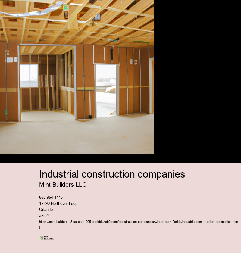 Services provided by industrial construction companies